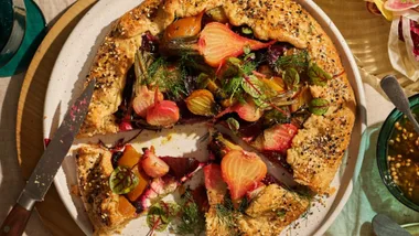 Beetroot galette