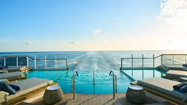 The perfect sundowner spot aboard Explora I.