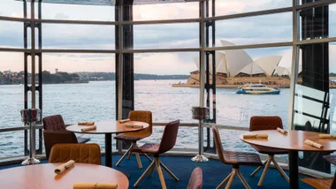 Quay restaurant Sydney dining room with Opera House in background