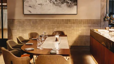 Sumptuous dining room at Saint Peter - Australia's best restaurant