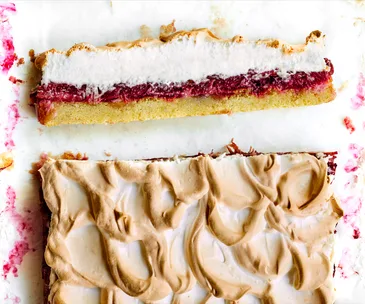 Rhubarb Louise cake